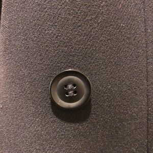 Something Navy Double Breasted Full Length Coat Xsmall